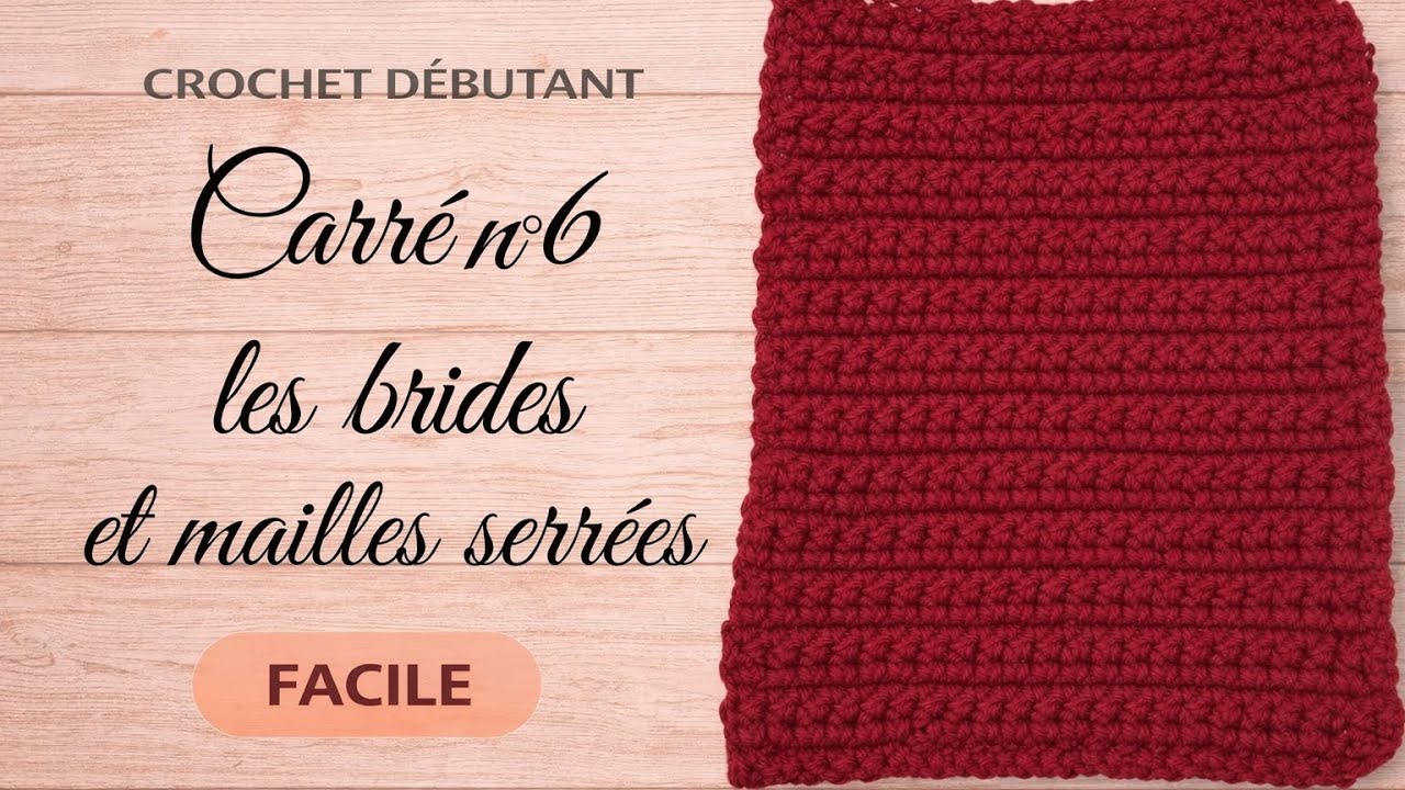 Comment faire un point relief en brides et mailles serr&eacute;es : tuto en pas &agrave; pas