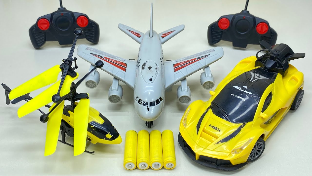 Best RadioControl RC Flying Helicopter with RC A380 Aircraft and 3D Light RC Car Unboxing, Review 😍