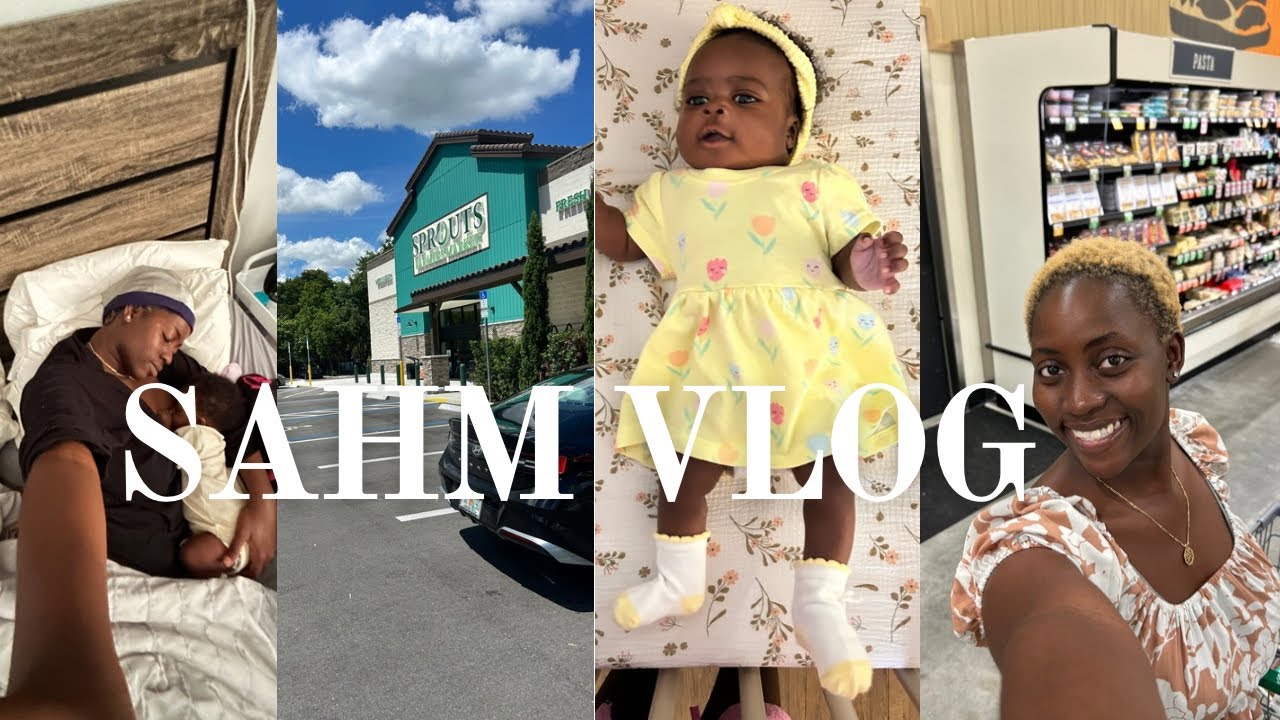Day In My Life as a SAHWM | sprout haul, getting out again , baby nap schedule, cooking, & more!