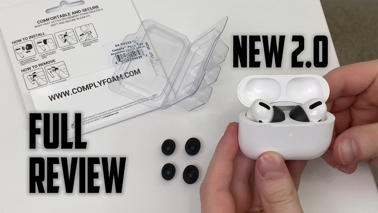 Full review of Comply's REVISED (2.0) Memory Foam Tips for Apple AirPods Pro