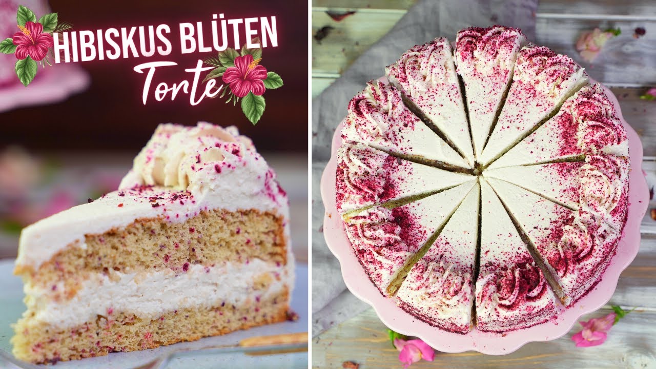 Ein völlig neuer Geschmack: Leckerste Hibiskusblüten-Torte 😍 Kikis Kitchen