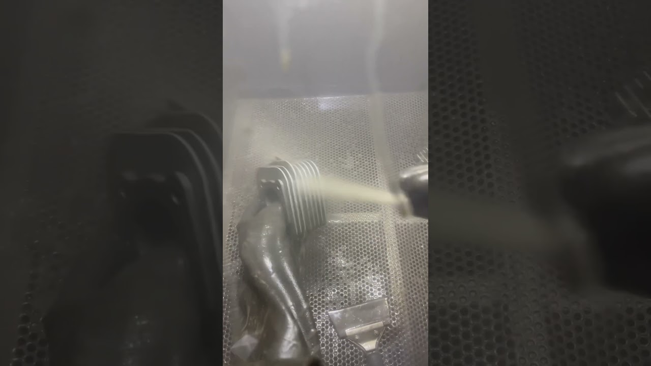 Wet blasting process