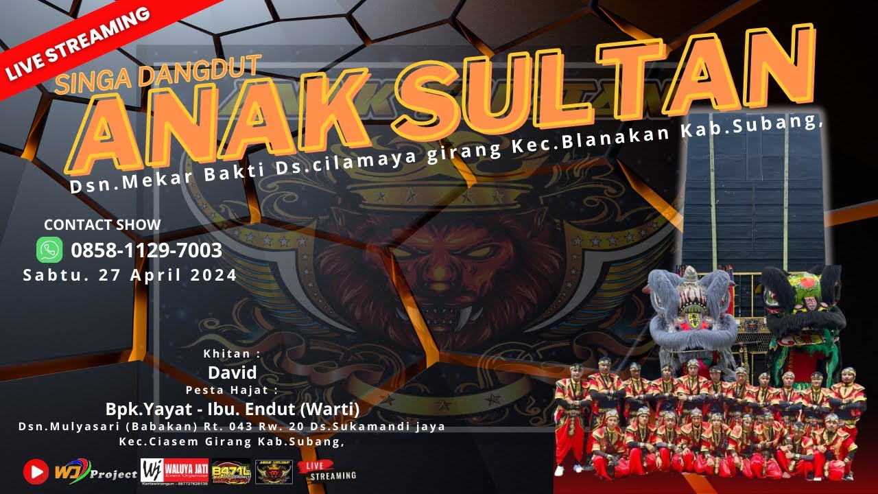 LIVE SINGA DANGDUT ANAK SULTAN || CIASEM 27 APRIL 2024