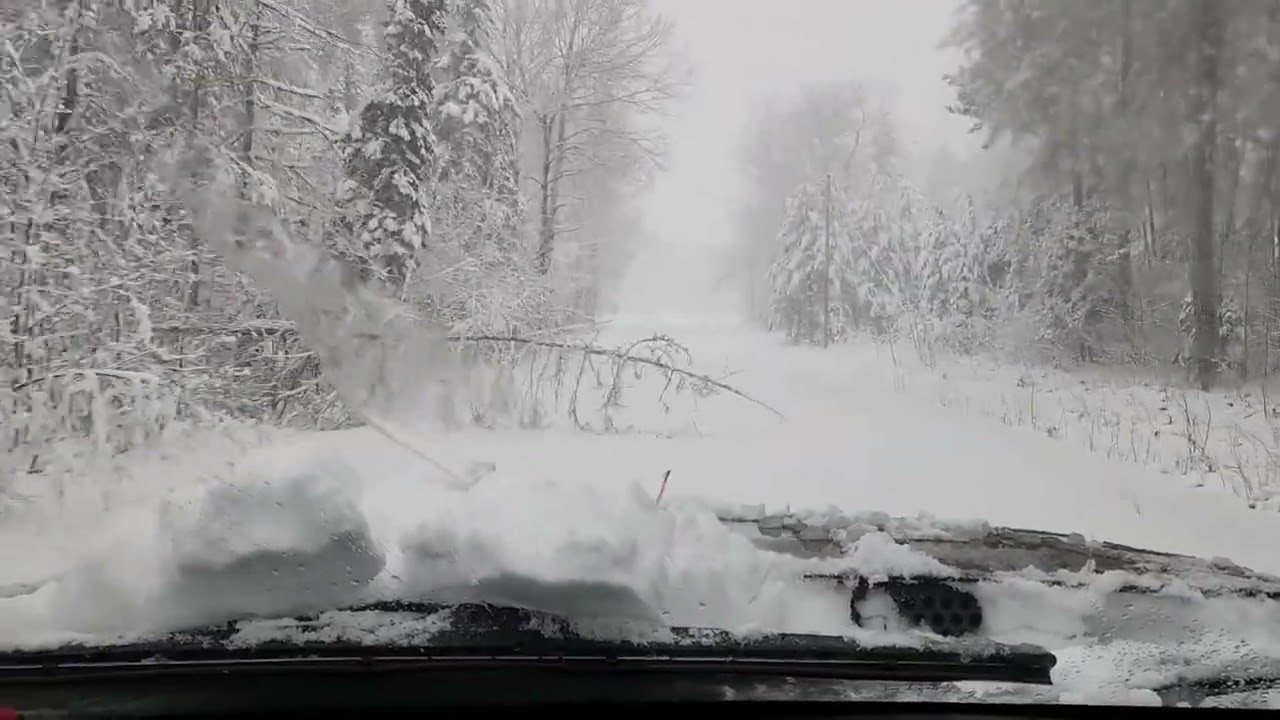  RIDE HOME FROM CAMP, BLIZZARD, HEAVY SNOW, BAD ROADS!!!