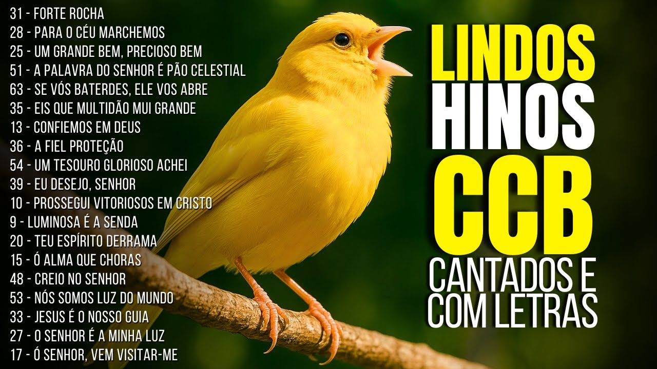 COLETÂNEA DE LINDOS HINOS CCB 31, 28, 25, 51, 63, 35, 13, 36, 54, 39, 10... Hinos Cantados HINÁRIO 5