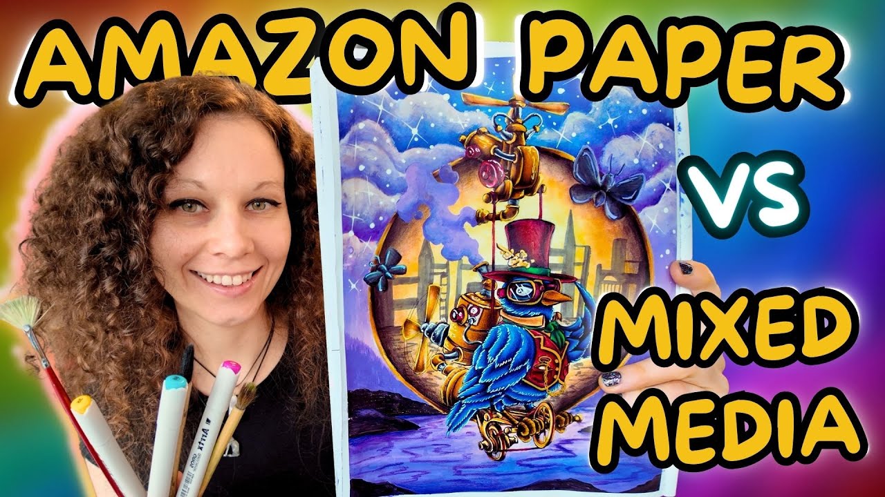 Смешанная техника против раскраски Amazon с использованием спиртовых маркеров Arrtx | Раскраска д...