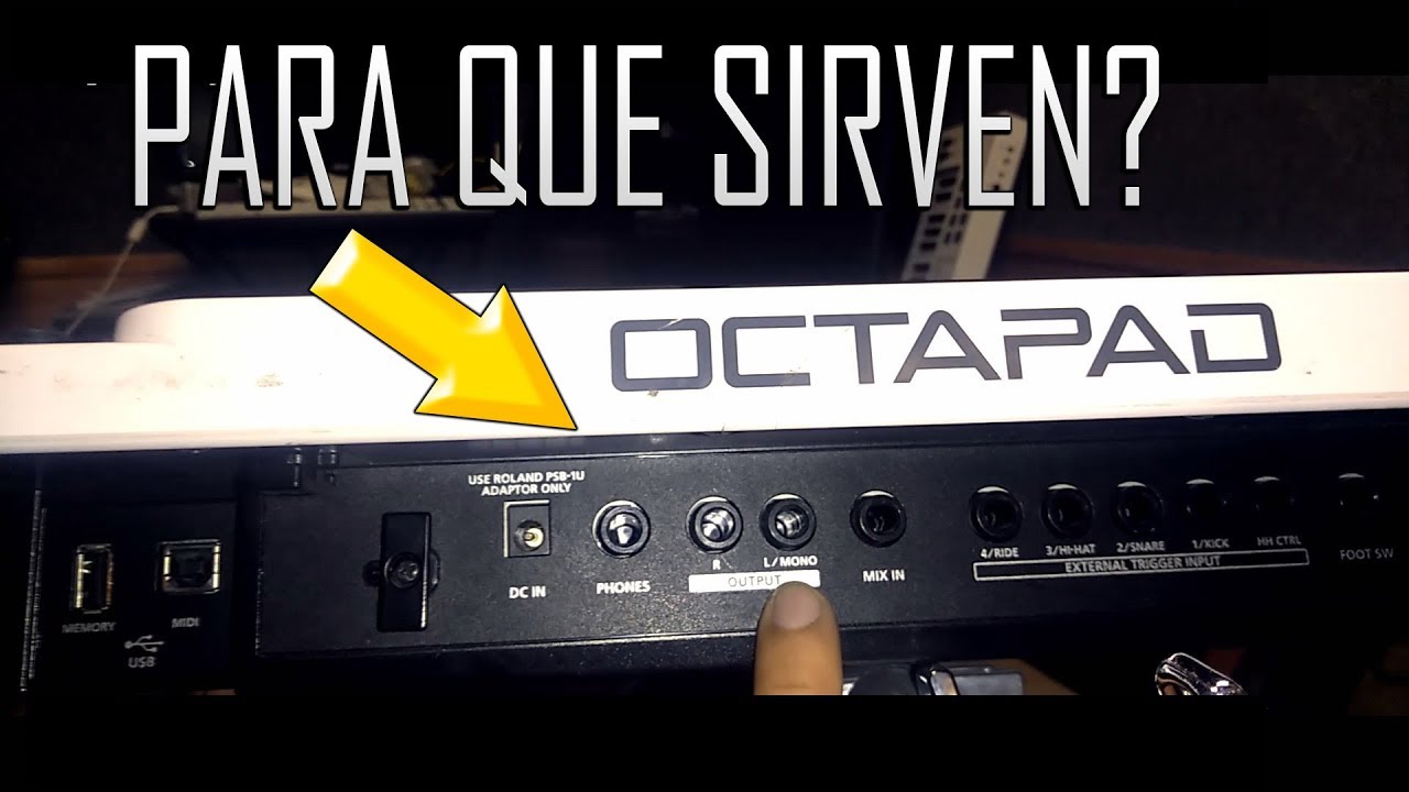 Como Usar Las Salidas De La Octapad Spd 30