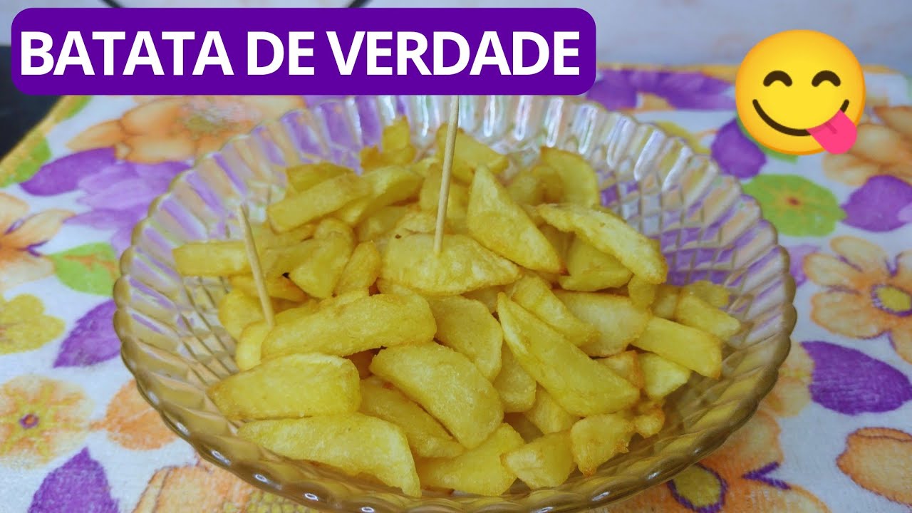 COMO FAZER BATATA FRITA CROCANTE