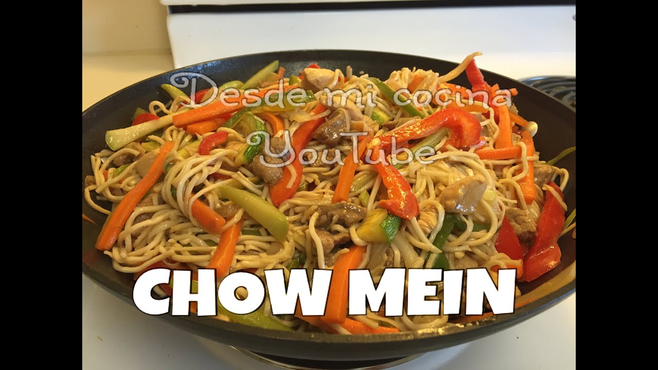 CHOW MEIN MIXTO Facil/Chicken & Pork Chow Mein - Easy to do