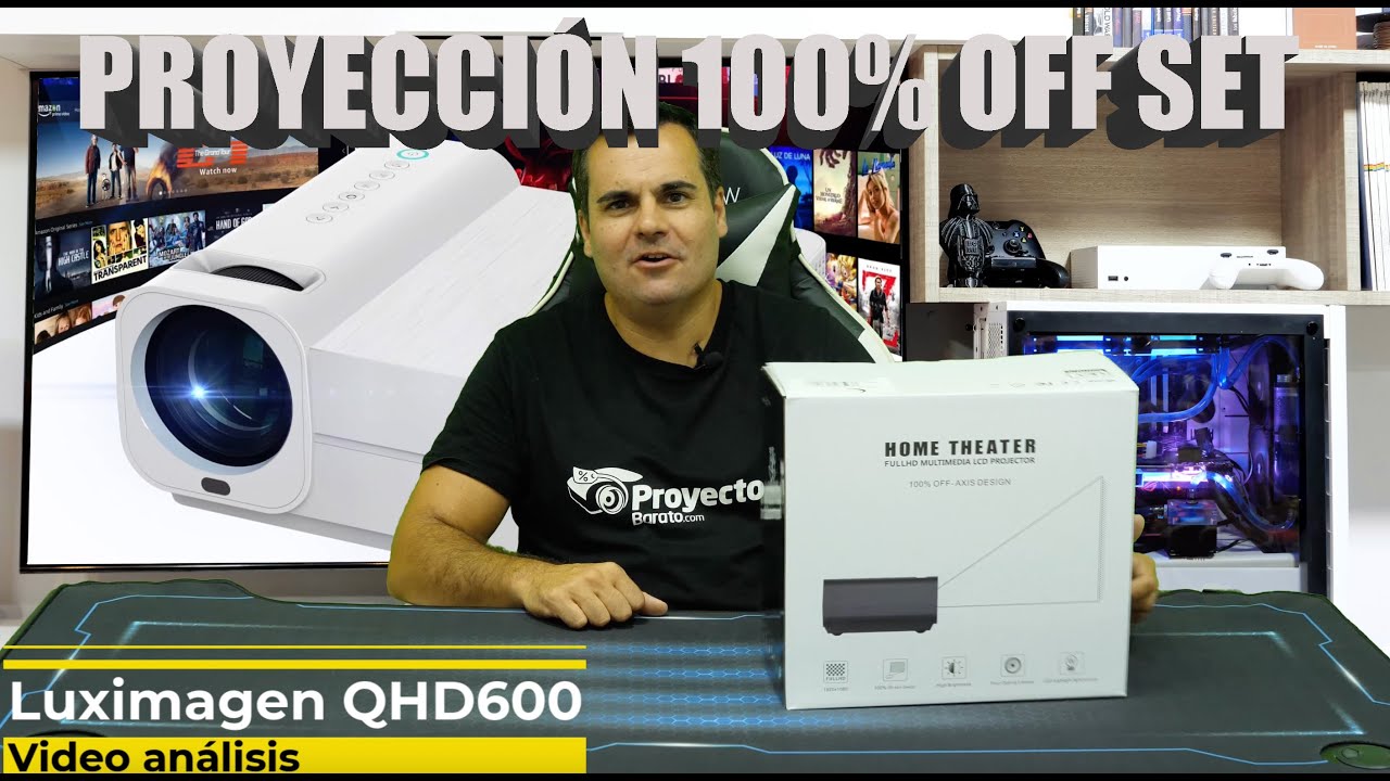 Luximagen QHD600 PRIMER proyector LCD LED 100% OFFSET del mercado