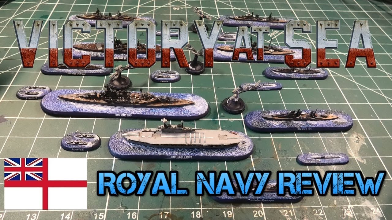 Victory At Sea Royal Navy Review - Painted