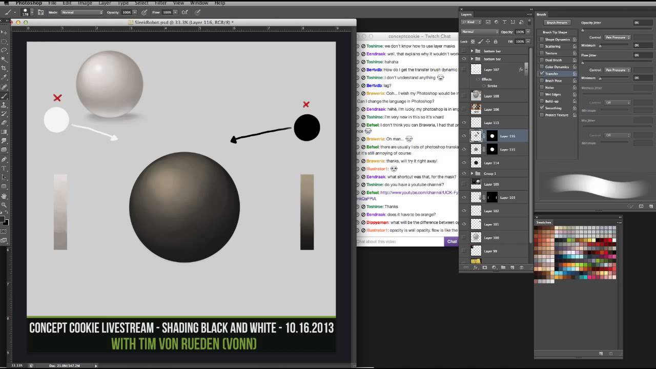 Livestream: Shading Black and White Objects