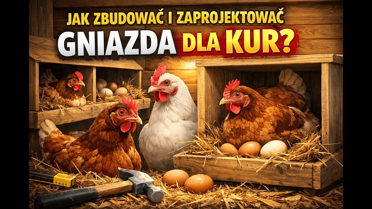 Odcinek 1839 JAK  ZBUDOWAĆ I ZAPROJEKTOWAĆ GNIAZDA DLA KUR ŻEBY SIE DOBRZE NIOSŁY?