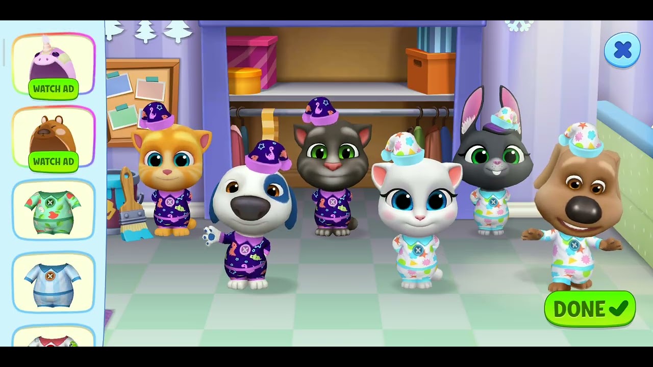 Bermain bersama teman teman My Talking Tom 
