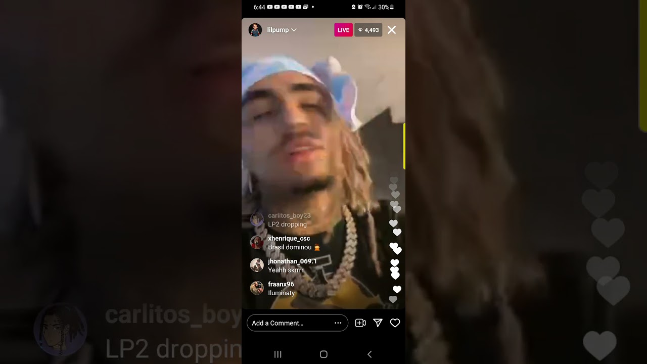 Lil Pump goes live on IG Same time as Diablo After pump slaps diablo altercation 🤚🏽😤