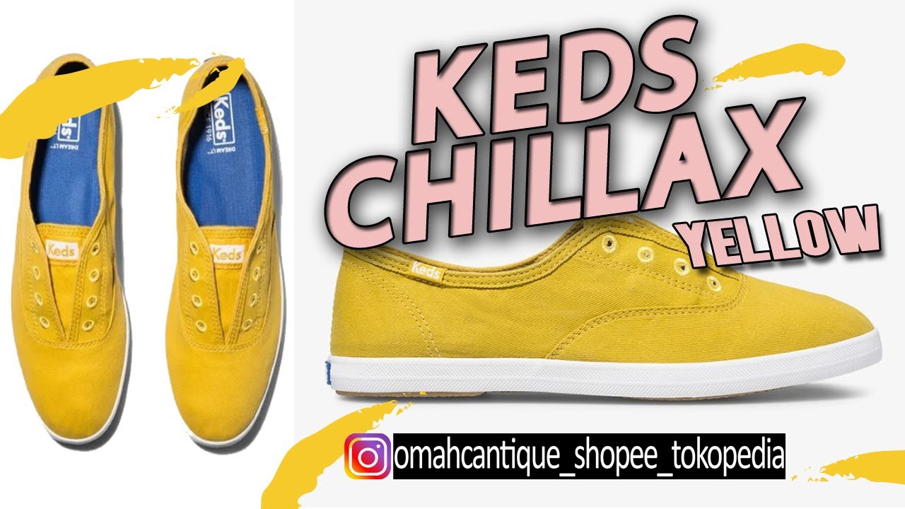 Review Sepatu Keds Chilax Yellow | Sepatu Slip On Casual Tanpa Tali