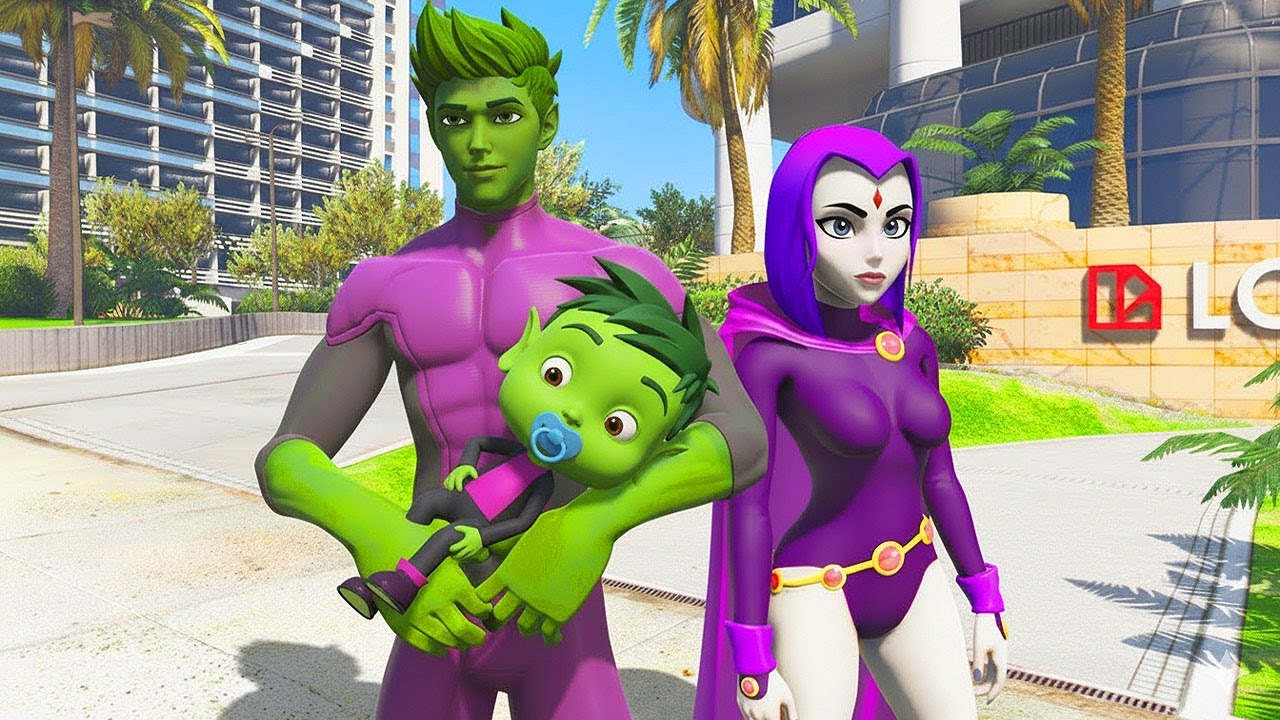 RAVENA ADOTOU O MINI MUTANO DOS JOVENS TITANS no GTA 5