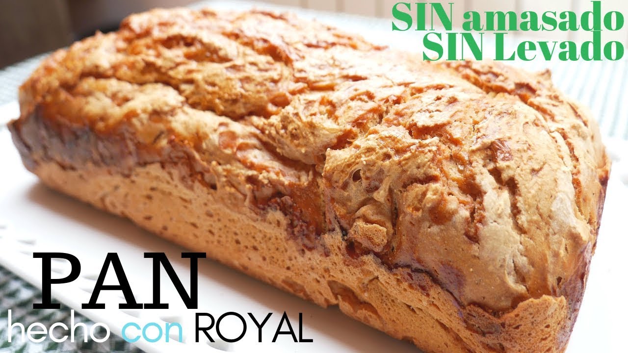 PAN en 40 minutos con Royal 🍞🥖(SIN AMASAR, SIN LEVAR)🥖🍞 harina común.