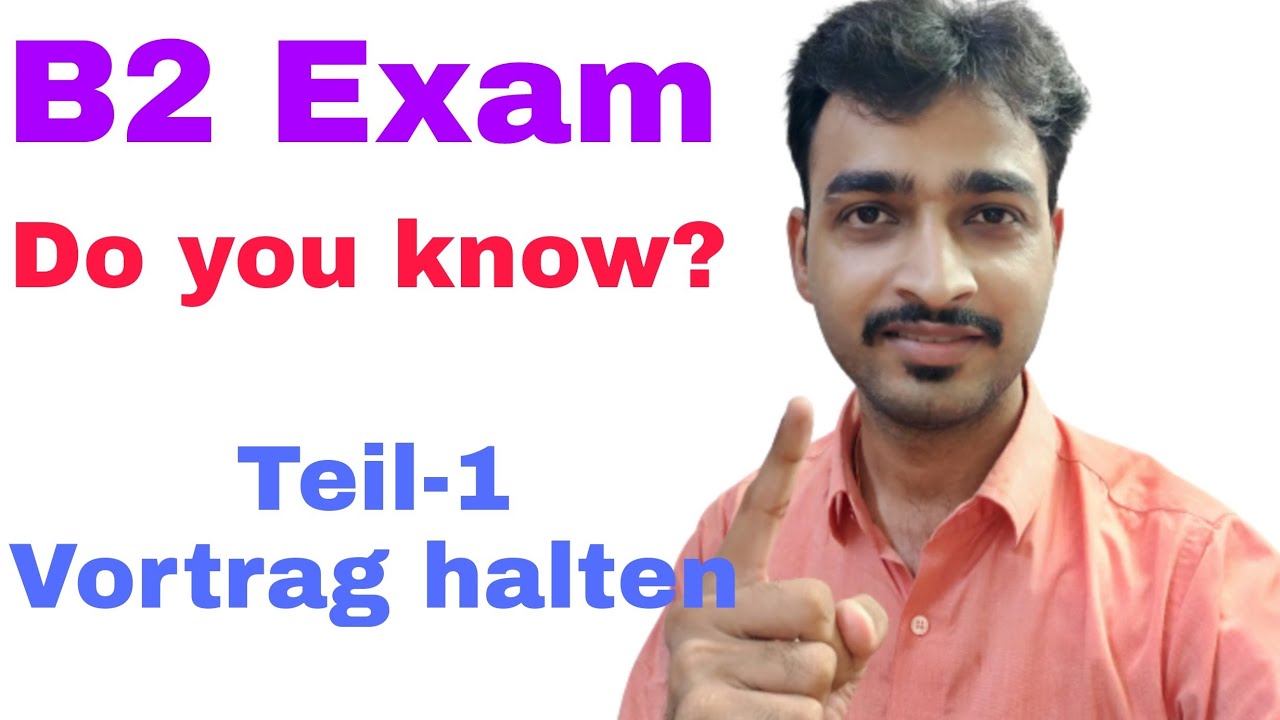 Learn German|B2 Goethe Exam Sprechen| Teil-1 Sprechen| German Exam Preparation by Aditya Sharma