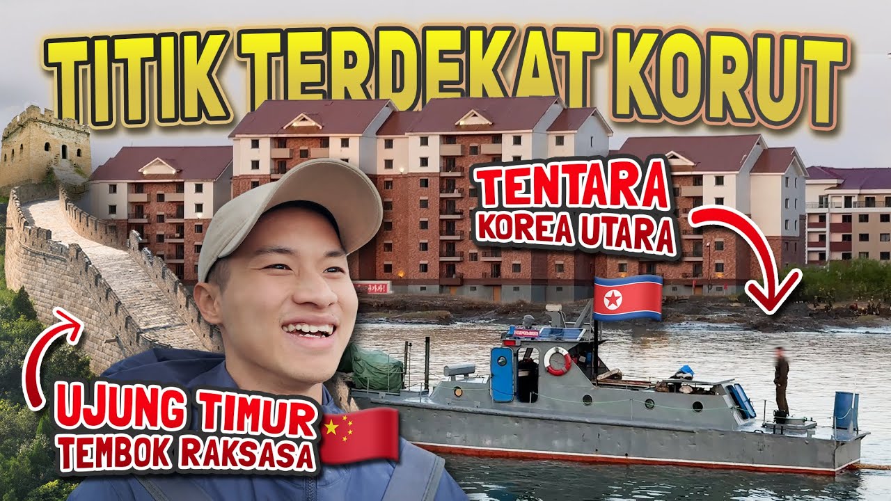 KOREA UTARA TAMPAK JELAS😱⁉️ Naik PERAHU Muterin Sungai Yalu Untuk MENGINTIP🇰🇵 di Dandong🇨🇳 中朝边境丹东