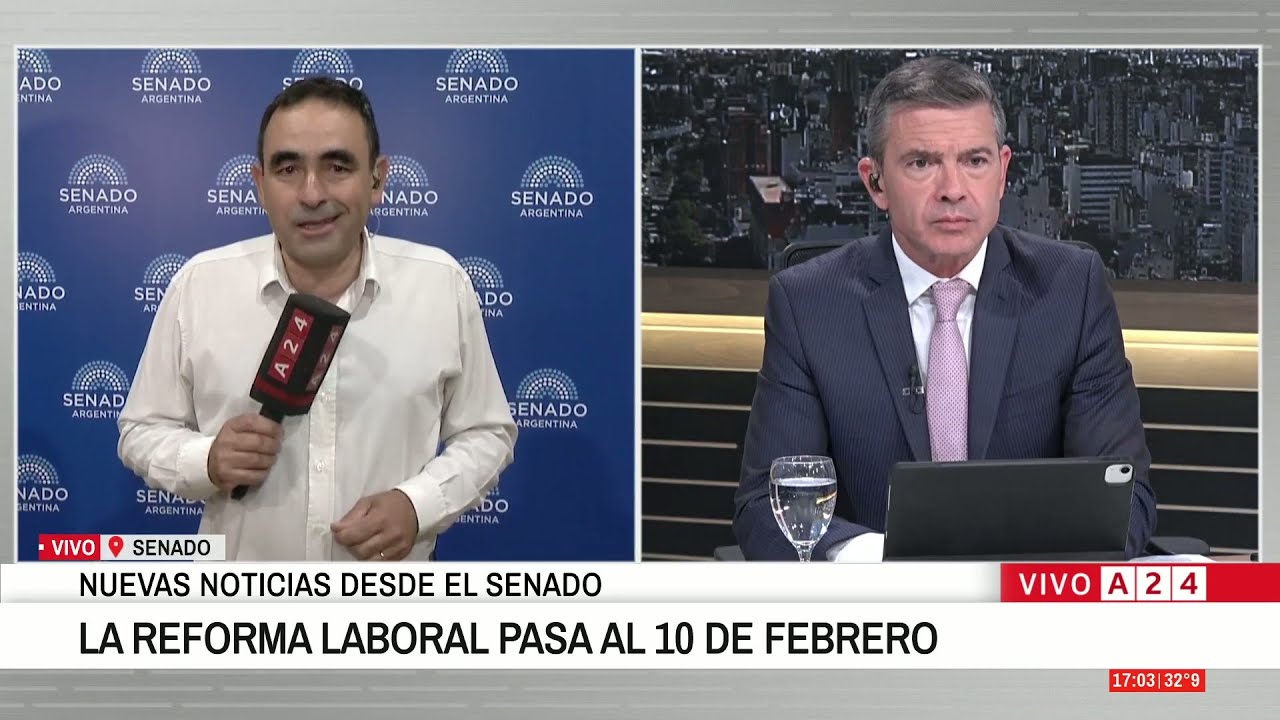 🔴 ÚLTIMO MOMENTO: EL DEBATE POR LA REFORMA LABORAL SE POSTERGA HASTA EL 10 DE FEBRERO