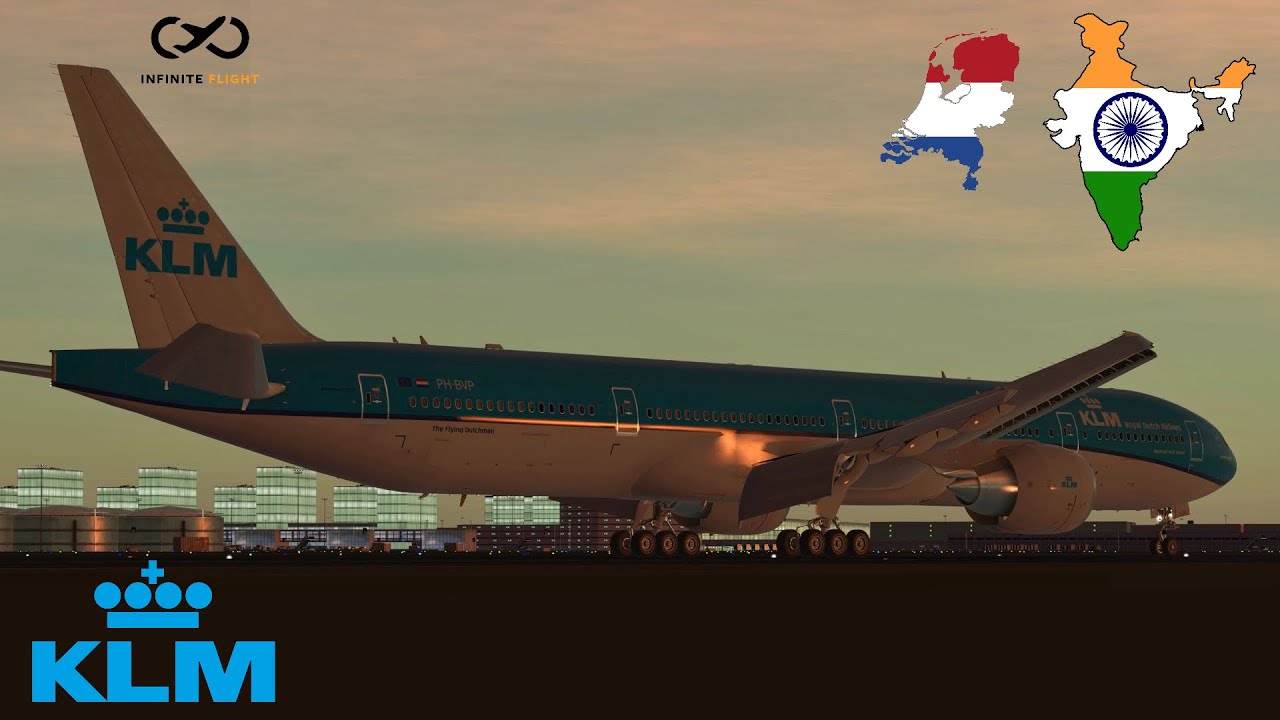 Infinite Flight: Delhi (DEL) to Amsterdam (AMS) | KLM | Boeing 777-300ER