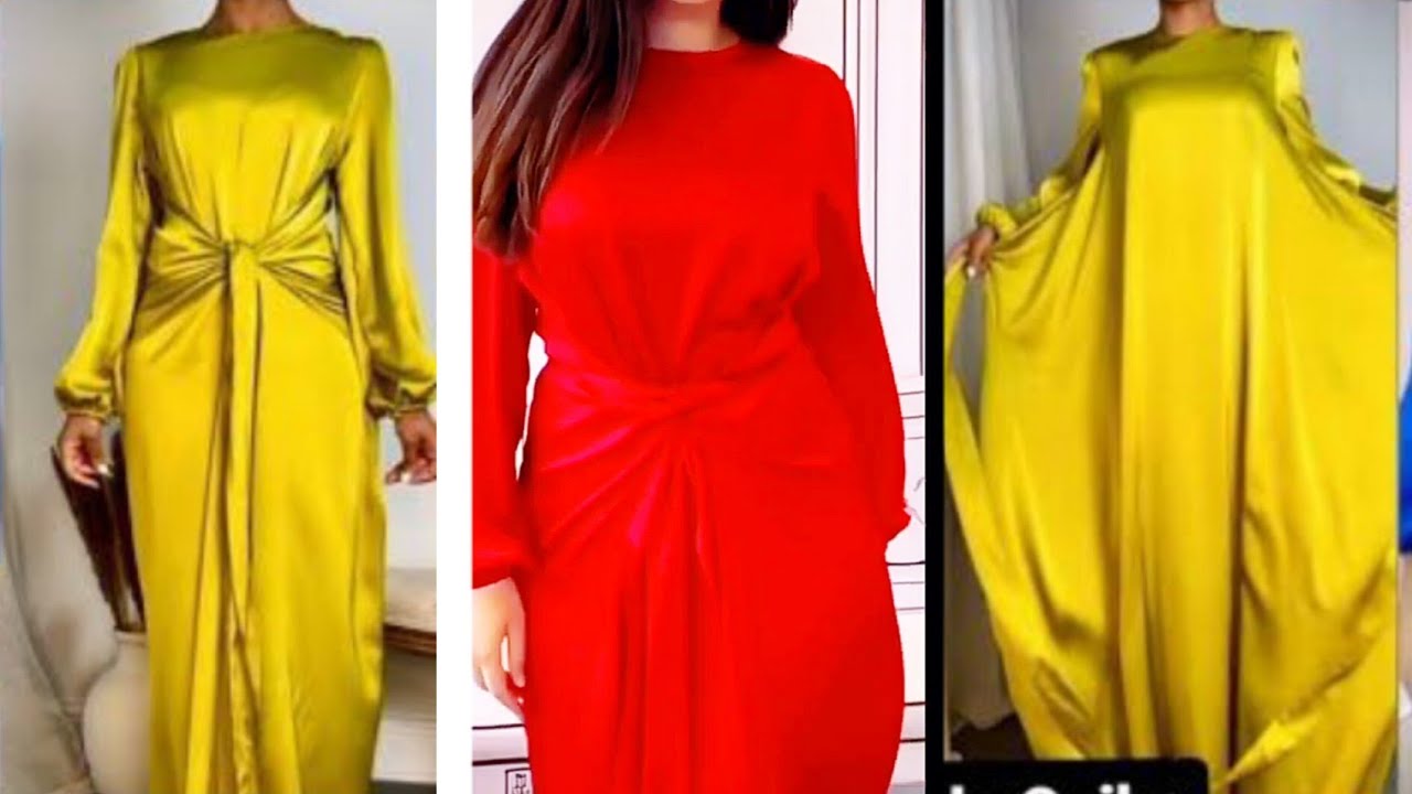 How to make a stylish trendy wrap dress. one dress in different styles. Abaya. DIY