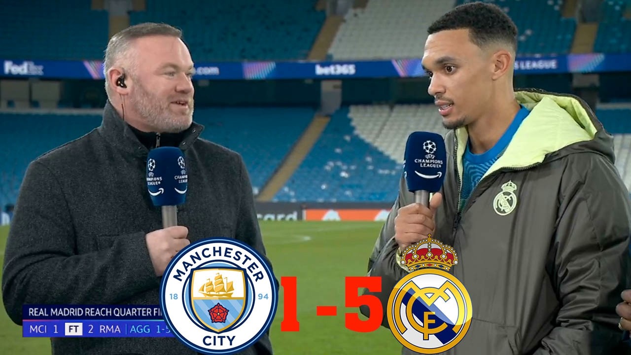 Manchester City vs Real Madrid 1-2(1-5) Vinicius Two Goals⚽ Trent Arnold And Pep Guardiola Reaction