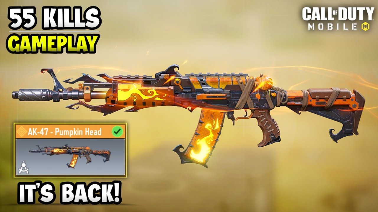 Finally AK-47 Pumpkin Head is back & now it’s gonna melt your enemies (55 kills gameplay+gunsmith)