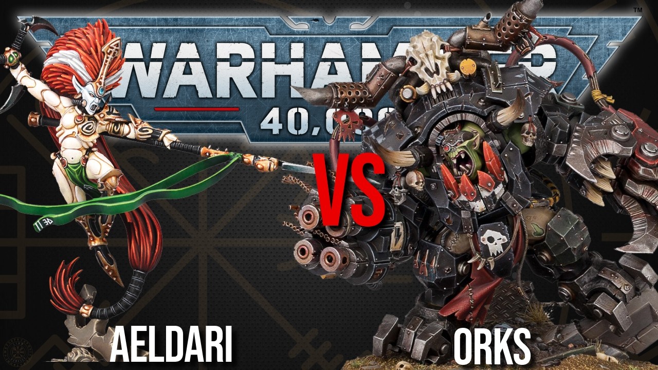 Aeldari Vs ORks - Warhammer 40k 10th Edition