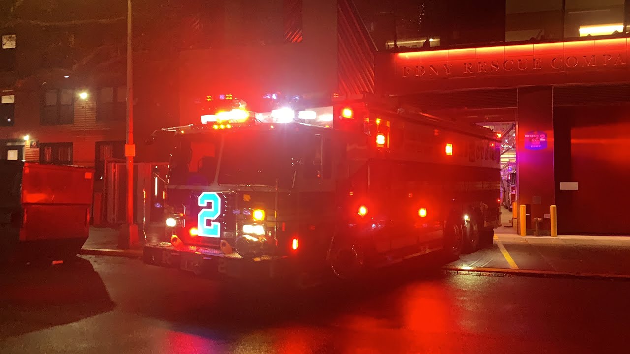 [PA300 Yelp] FDNY Rescue 2 Responding to a 10-75 confirmed fire from Brooklyn, New York.