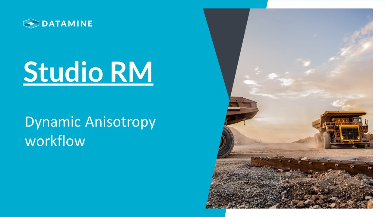 Dynamic Anisotropy workflow in Studio RM