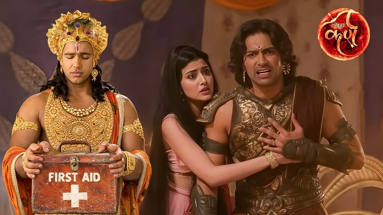 दिल का दौरा पड़ा अर्जुन को, कृष्ण ने बचाई उसकी जान! || Suryaputra Karn ||