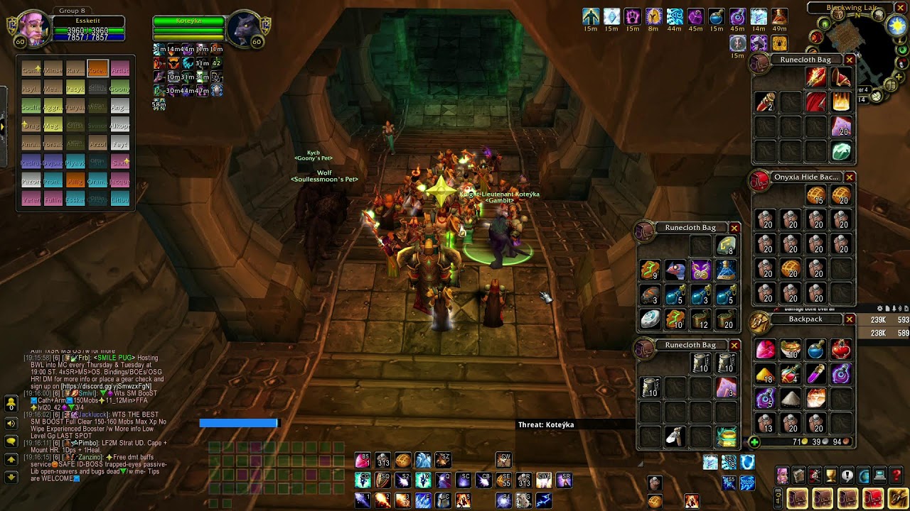WoW CLassic Fresh BWL Mage POV