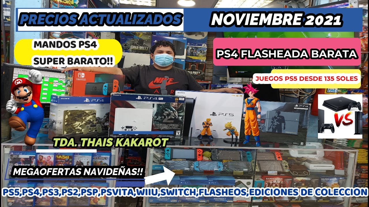 VISITAMOS TIENDA DE VIDEOJUEGOS EN LAS MALVINAS (PS5,PS4,PS3,PS2,PS1,SWITCH) PRECIOS NOVIEMBRE 2021