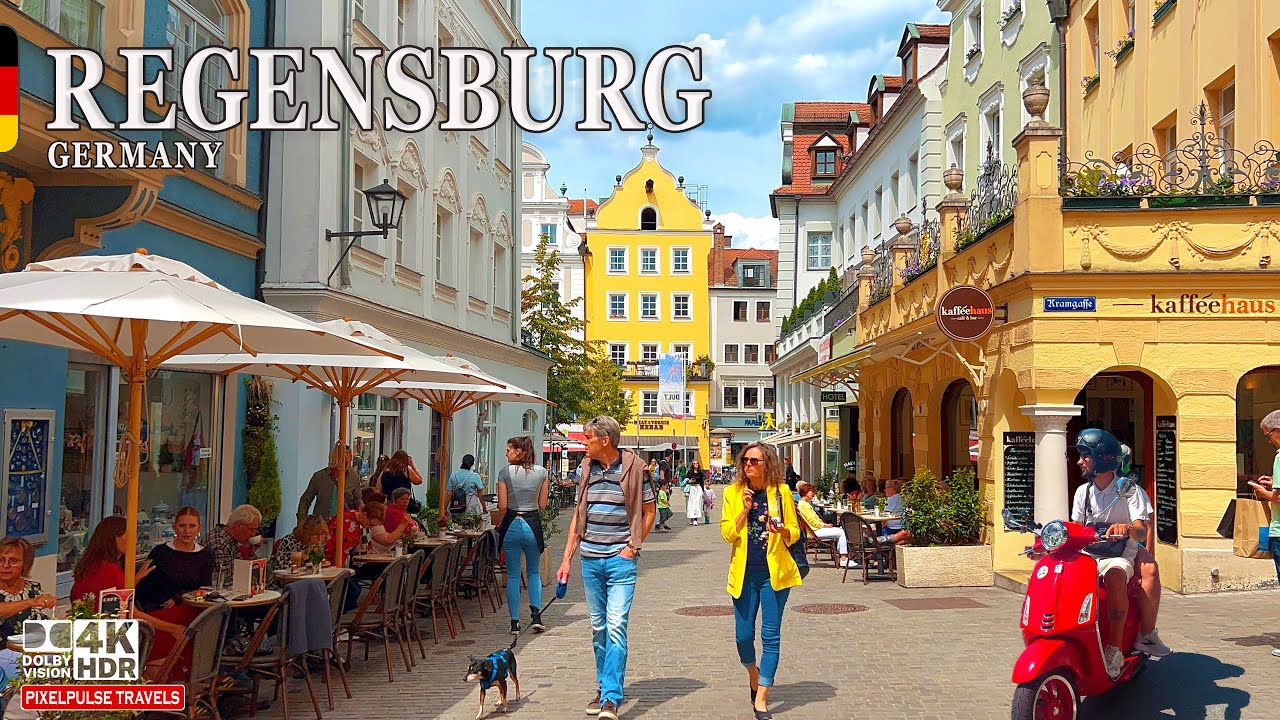 Regensburg Germany 4K Walk | UNESCO World Heritage Old Town | Medieval Architecture