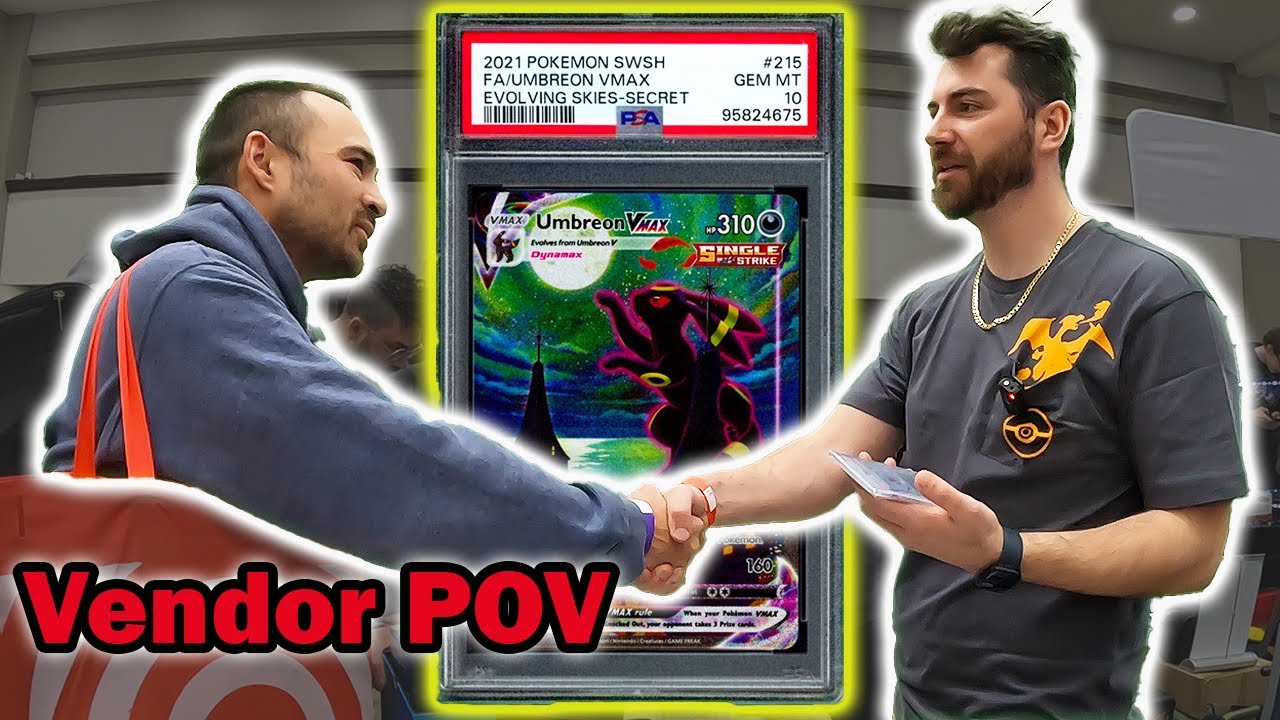 I sold my Moonbreon Twice?? Long Island TCG Show April 2025 Vendor POV