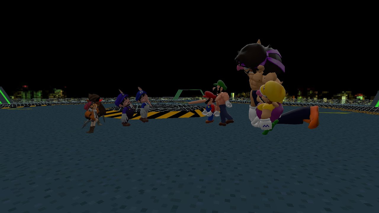 SMD3: Mario characters vs SMG4 characters dance battle