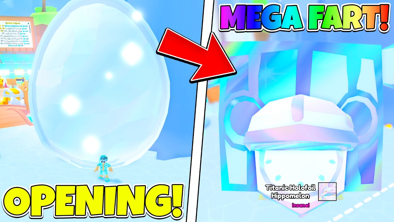 I PULLED THE NEW TITANIC HOLOFOIL HIPPOMELON IN PET SIMULATOR 99! Roblox