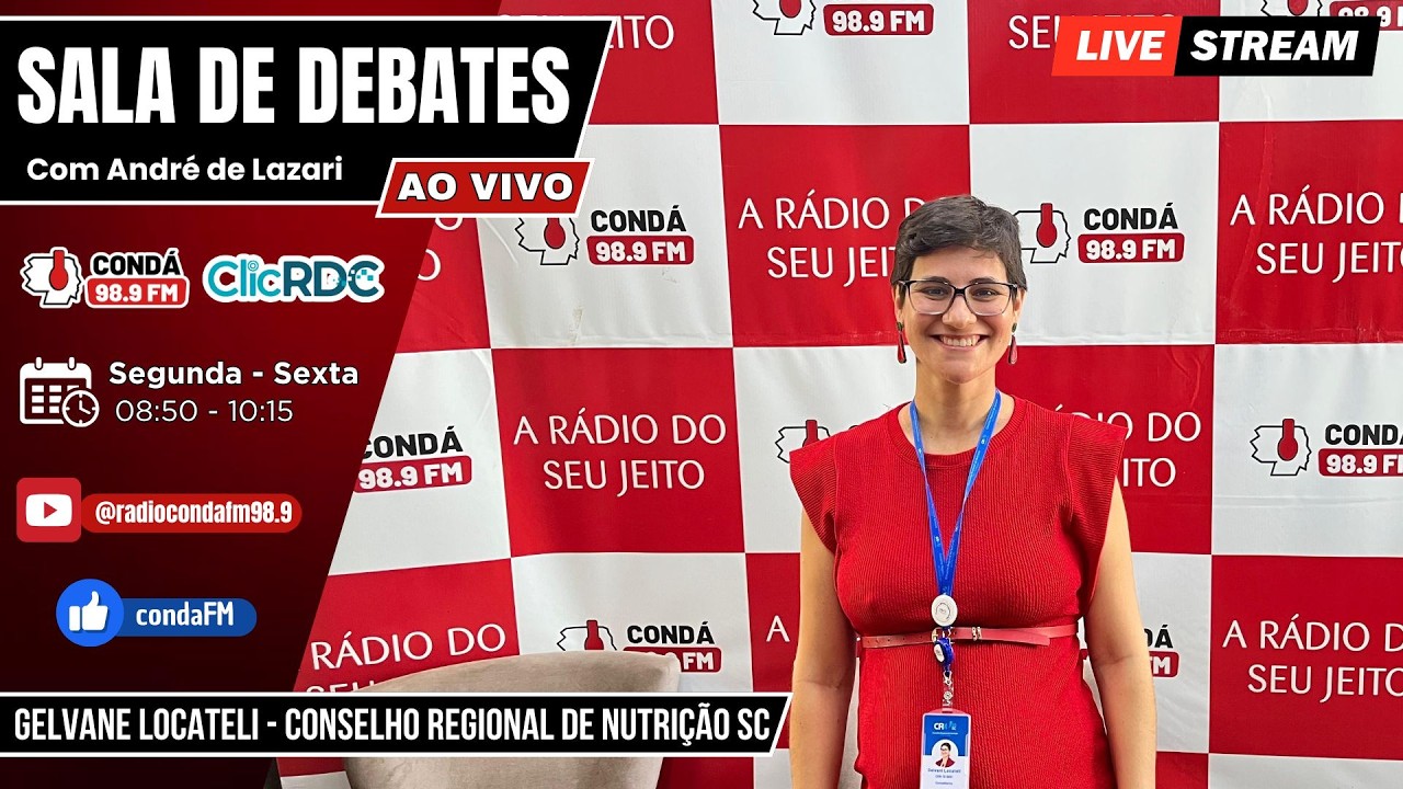 SALA DE DEBATES | GELVANE LOCATELI - CONSELHO REGIONAL DE NUTRIÇÃO SC