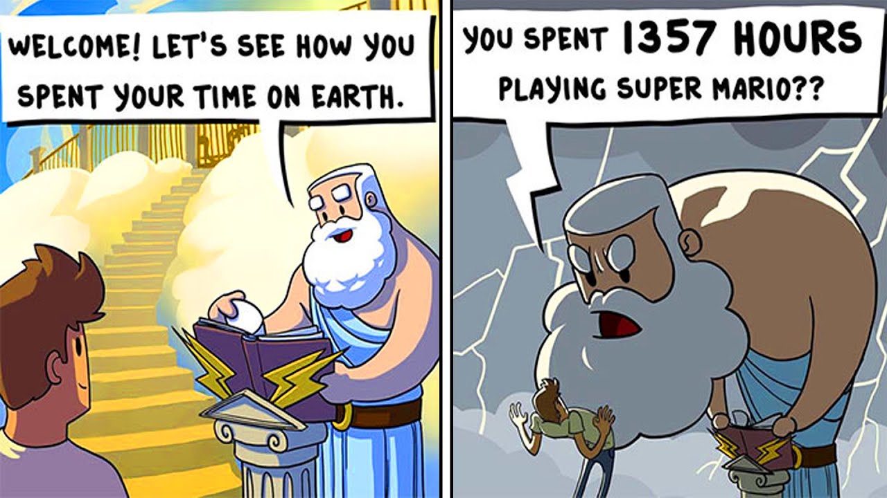 “Goofy” Comics About How Gods Deal With Everyday Problems || Dubmic