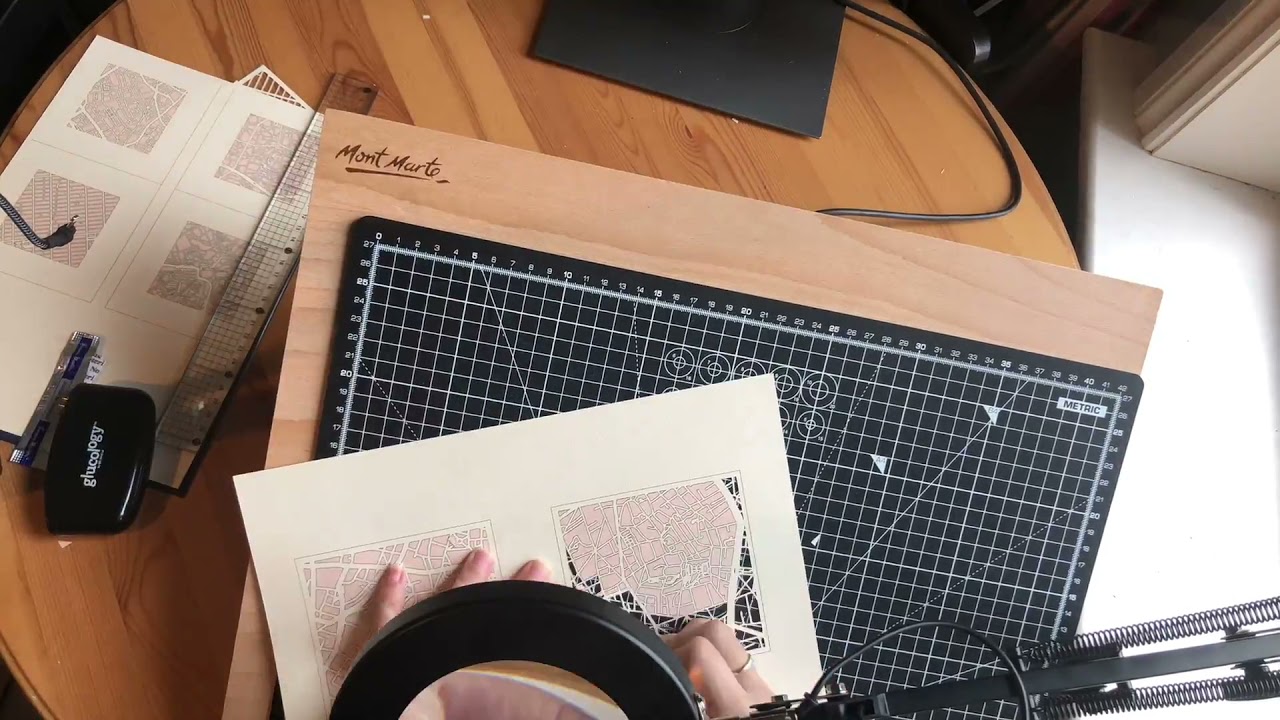 Mini Map Paper Cut