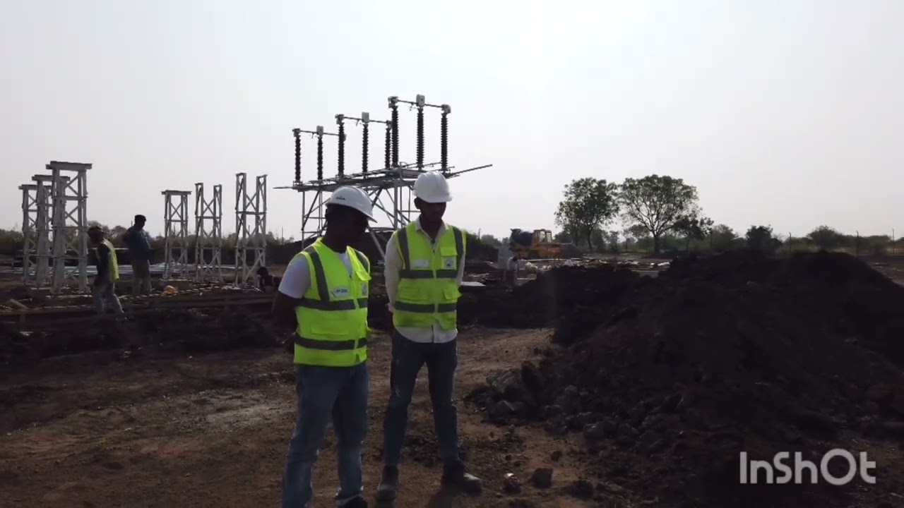 Site visit 24 February || 132 KV switched || wind turbine project #civil #construction #civilwork 