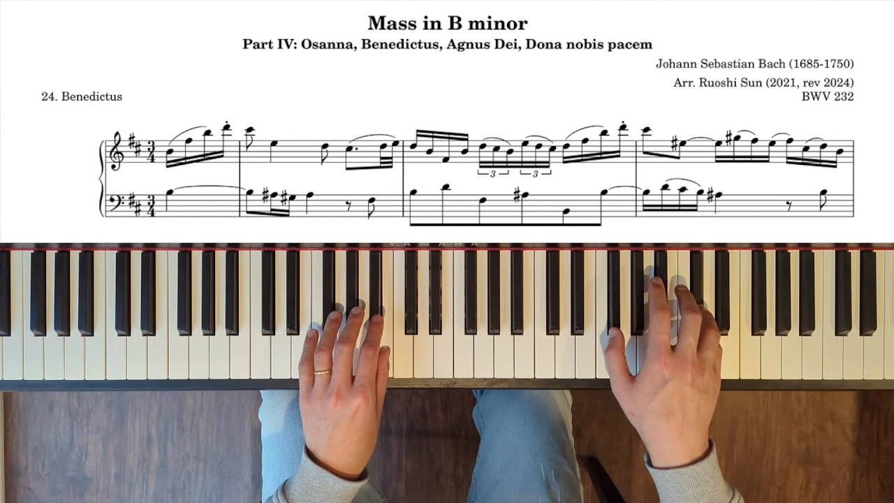 Mass in B minor: 24. Benedictus (piano transcription)