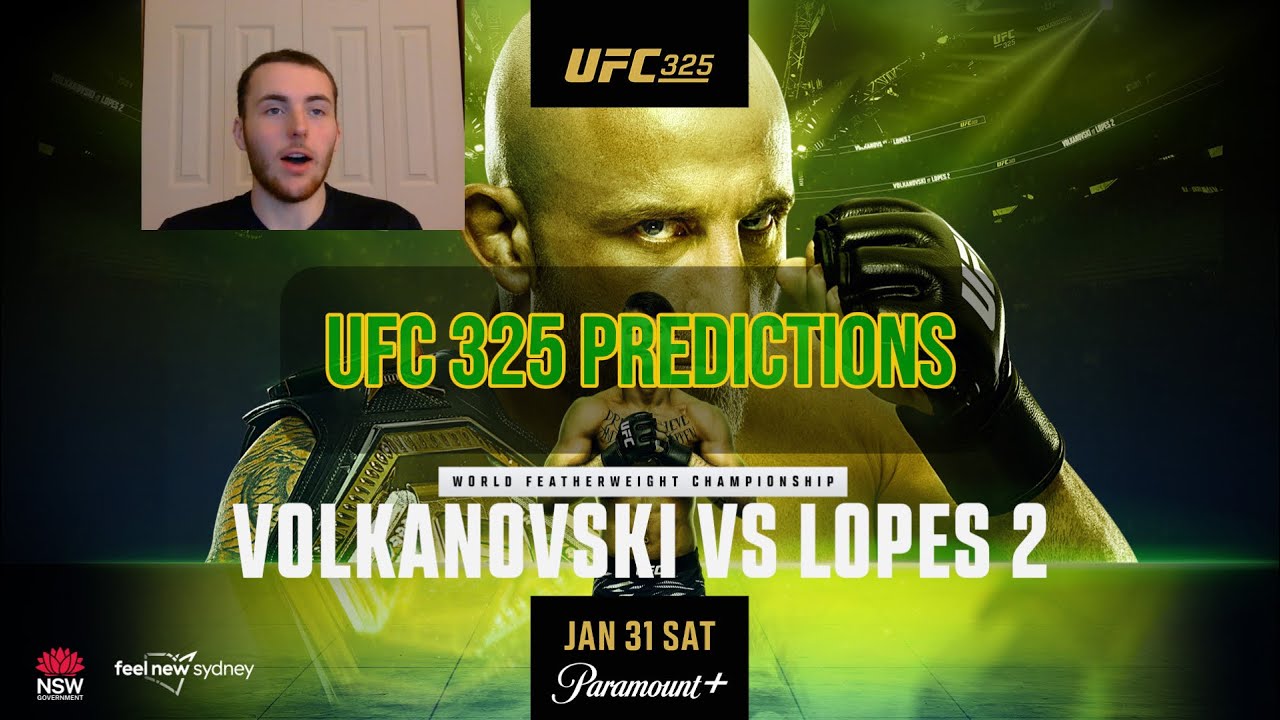 UFC 325 VOLKANOVSKI VS LOPES 2  Full Card Predictions 