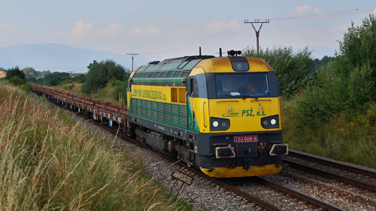 Vlaky Slovensko - Bizon PSŽ 753.608-9 v Turci