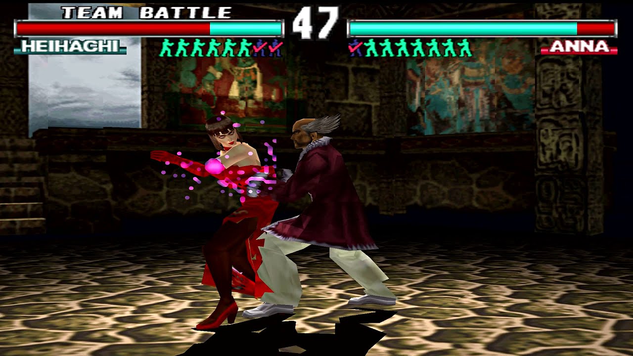 Tekken 3: 3x Team Battle Mode [Hard] Part #74 PSX PS1 Duckstation Emulator [Subwoofer]