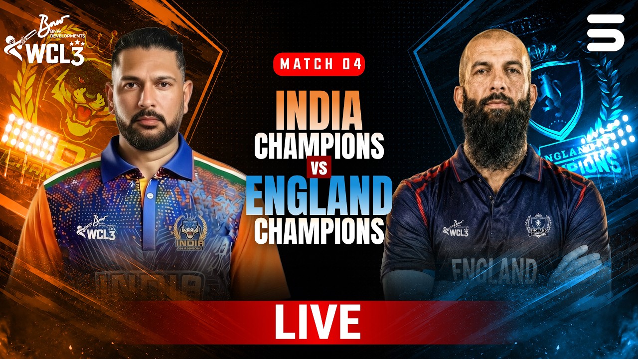 LIVE | India Champions vs England Champions | Match 4 | WCL 2026 | M9O1T