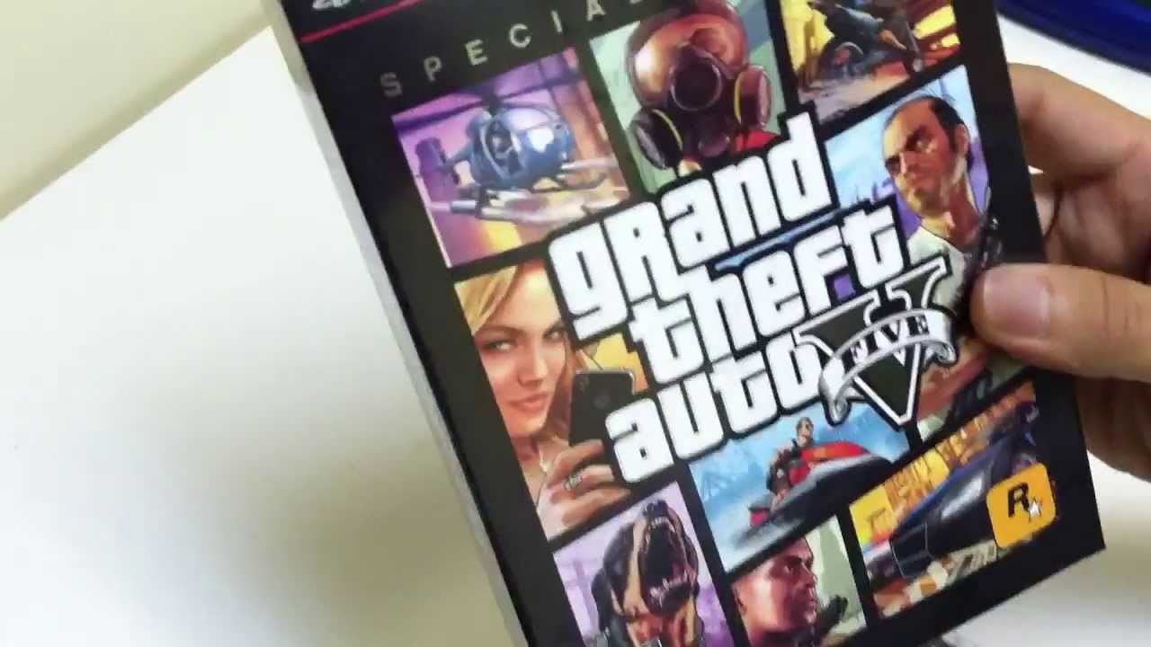 Распаковка GTA V Grand Theft Auto V Special Edition PS3 XBOX360
