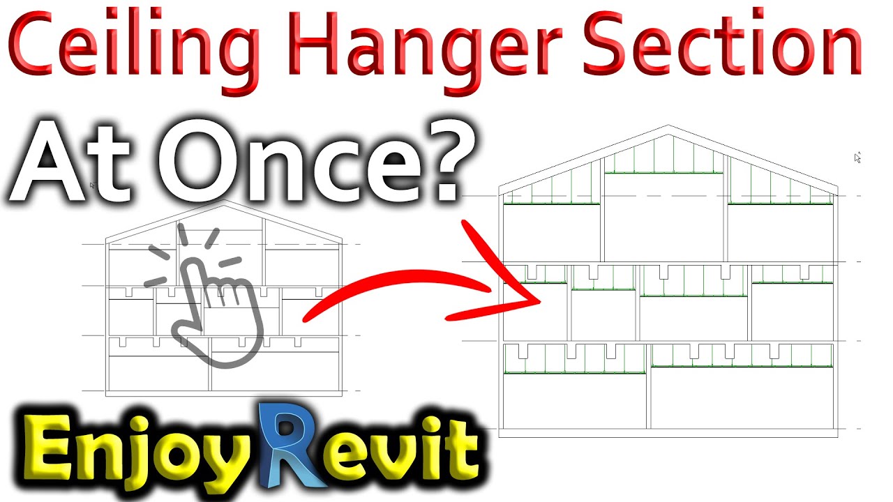 Ceiling Hanger Generator [Dynamo] _ 레빗 천정틀 달대 단면도 자동작성